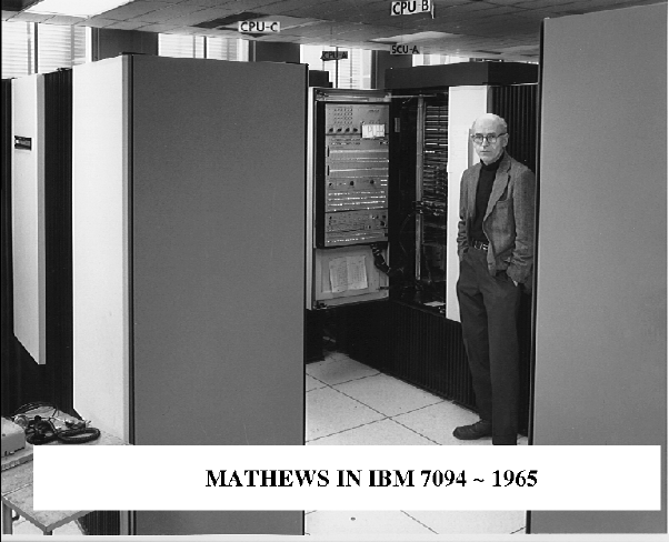 IBM 7094 at Bell Labs 1975 from Mathews lecture